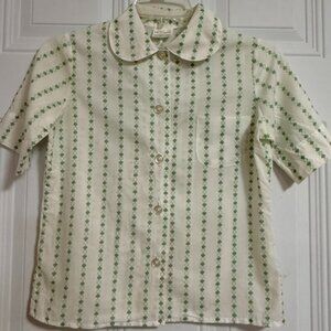Vintage Official Girl Scouts Blouse SZ 12 Girl‎ Club New York